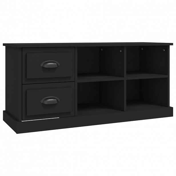vidaXL TV skříňka černá 102 x 35,5 x 47,5 cm kompozitní dřevo