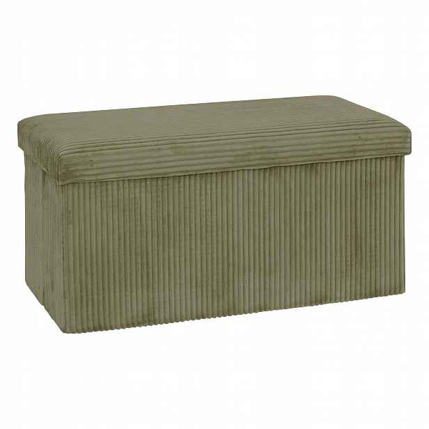Dvojitá Taburet Manžetová Pohovka 76X38X38 CM Khaki 110 Kg