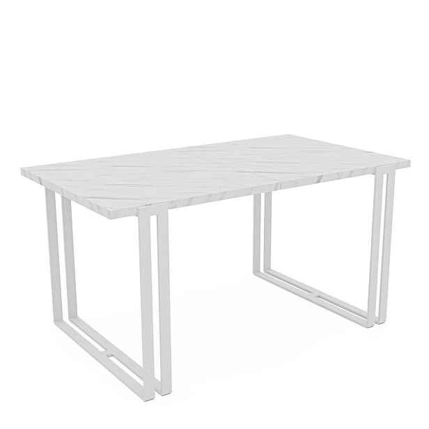 Idohome JÍDELNÍ STŮL HOLTE 120 cm rozkládací z MDF, bílý / Bianco