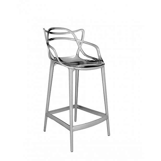 Barová židle Masters METAL, v. 65 cm, více barev - Kartell Barva: chrome
