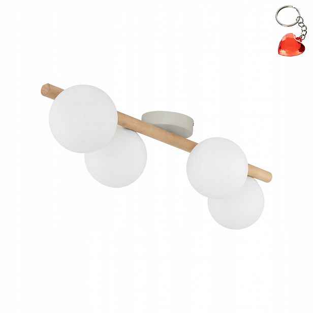 Hnědá stropní lampa Estera Dřevěná lampa 4xG9 Moderní Tk Lighting