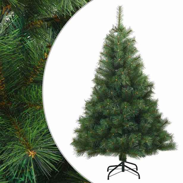 vidaXL Umělý Skládací Vánoční Strom Zelená 120 cm PVC, ocel