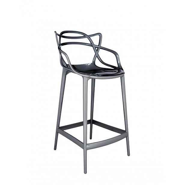 Barová židle Masters METAL, v. 65 cm, více barev - Kartell Barva: titanium