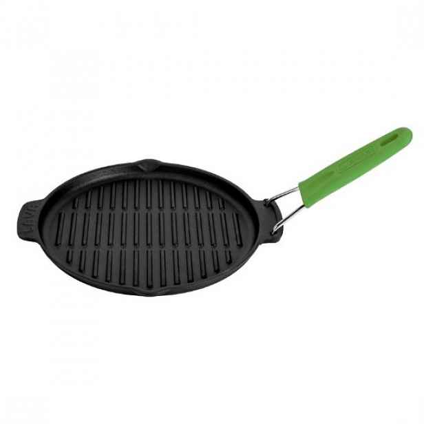 Grilovací pánev, kulatá, 23 cm, zelené madlo - značka LAVA
