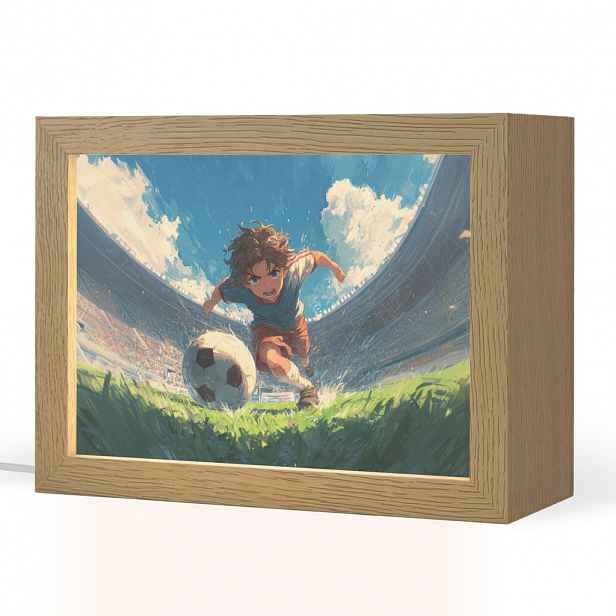 OnlyWow NOČNÍ LAMPIČKA Stadion - Fotbalista - Míč 20x15 cm