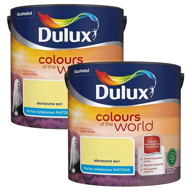 Set Dulux Barvy Světa 2x2,5L Barva Solární Emulze Sari 5L