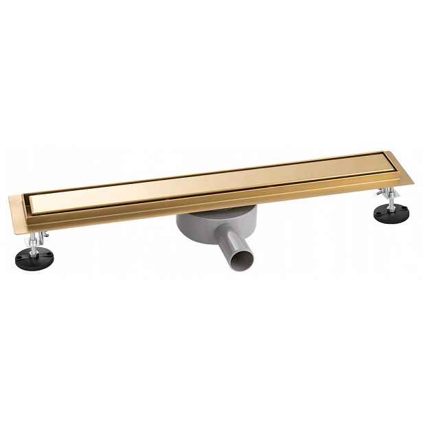 Lineární Odtok 80 CM Otočný Sifon 360 Zlatý