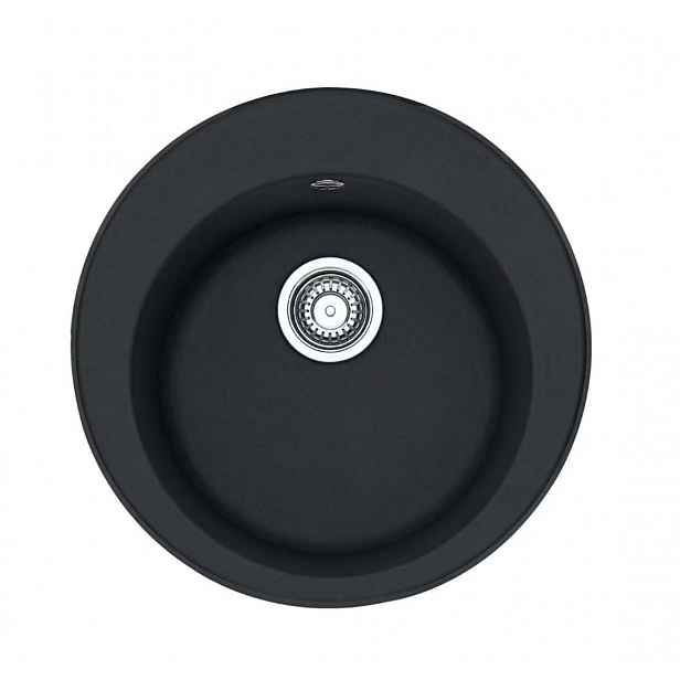 Franke Rondo - Fragranitový dřez ROG 610, průměr 51 cm, onyx 114.0283.879