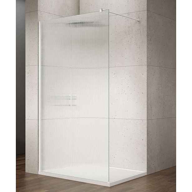 Gelco Vario - Sprchová stěna Walk-In, 80x200 cm, Coated glass, bílá/nordic sklo GX1580-07