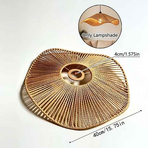 TEMU Tkané stínidlo ve stylu -, Bohémská vintage lampa do ložnice, Noční lampa, Lampa do obývacího pokoje a jídelny, Stínidlo pro designové osvětlení