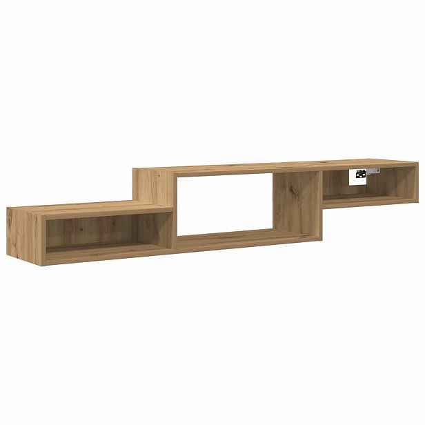 vidaXL Nástěnná TV skříň Nástěnná montáž Dub artisan 150 x 28 x 26 cm