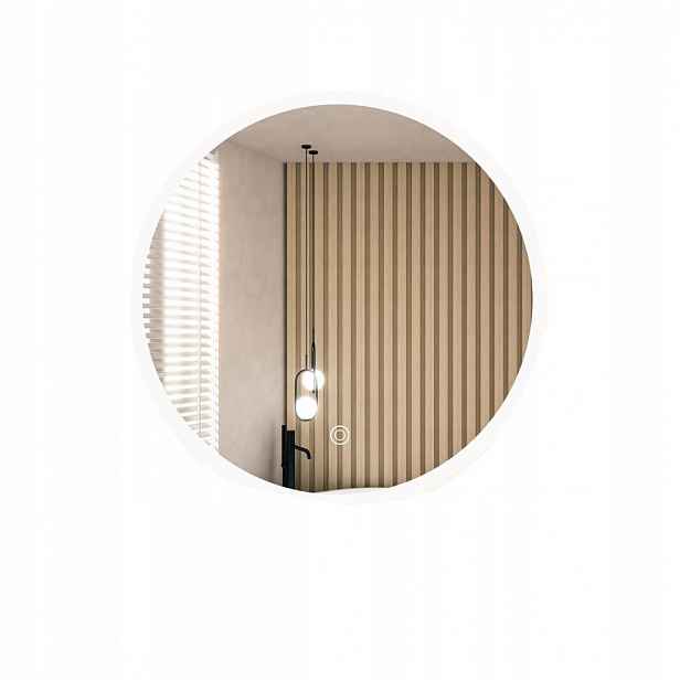 Zrcadlo Do Koupelny Led Osvětlení Kulaté 60 CM Essbhach Dotykové