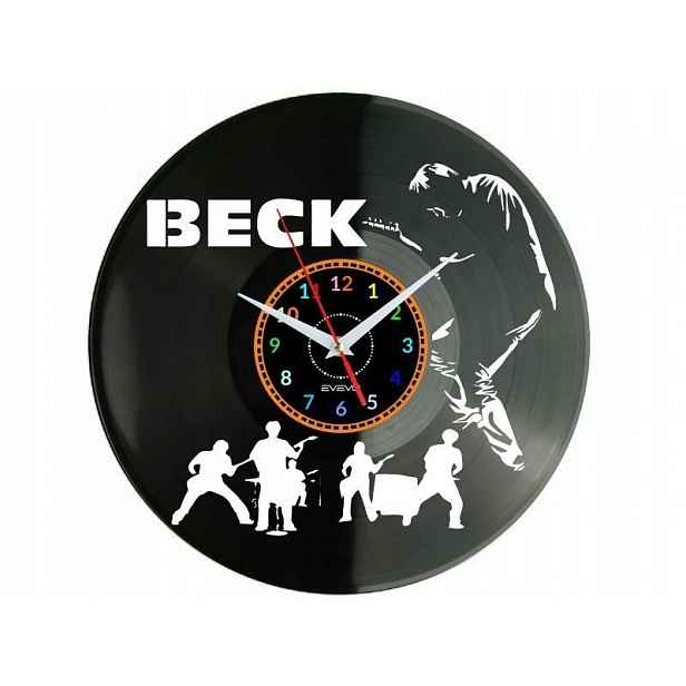 Beck Dárek Originální dekorace do domu Hodiny z vinylové desky