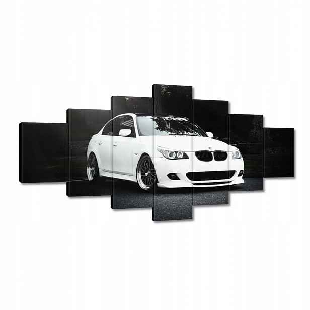 Obrazy 210x100 Bílé Bmw Šedé Auto