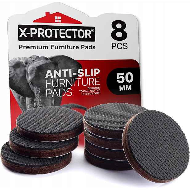 Protiskluzové Podložky Pod Nábytek 50 MM Gumové Sada 8 Kusů