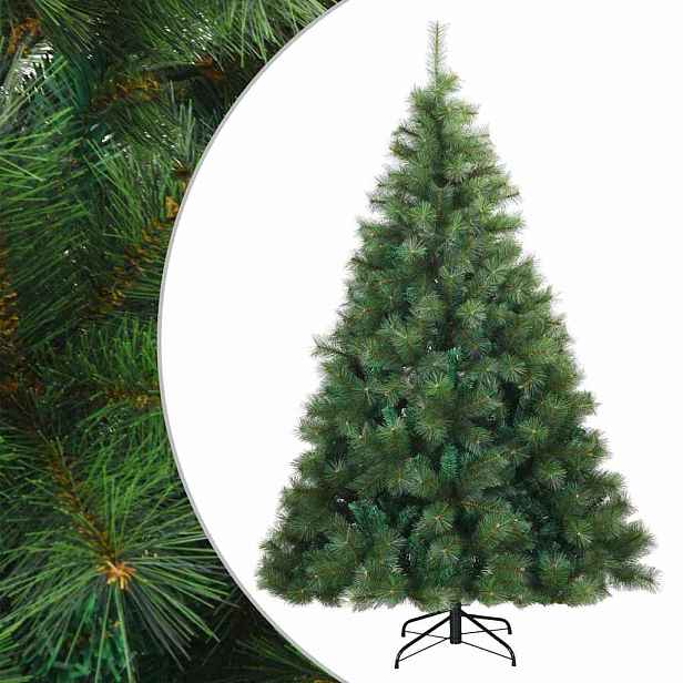 vidaXL Umělý Skládací Vánoční Strom Zelená 240 cm PVC, ocel