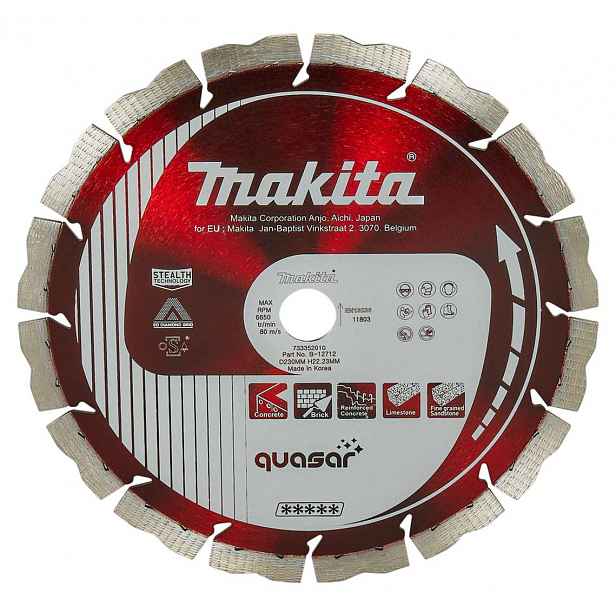 Makita - Diamantový řezný kotouč 230x22,2 mm B-12712