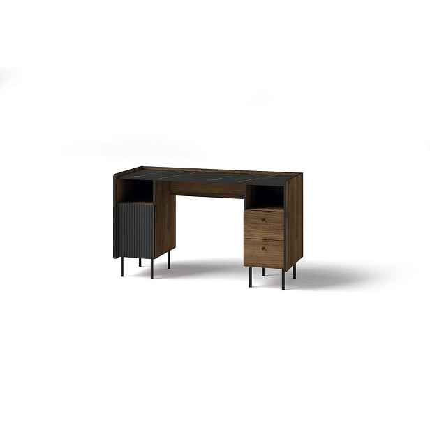 MASSENO PSACÍ STŮL KREON, 135x55x79 cm, hnědý
