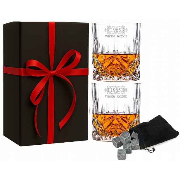 Sada na Dárek 2 sklenice na whisky s gravírováním Kostky na led Váš text