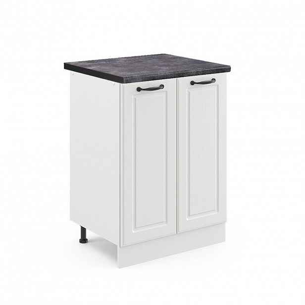 Vicco SPODNÍ SKŘÍŇKA KUCHYŇSKÉ LINKY R-Line Bílý venkovský dům 60 cm , PD Antracit