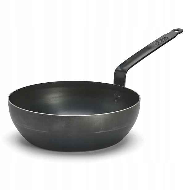 Hluboká pánev de Buyer Blue Carbon 24 cm ocel uhlíková indukce