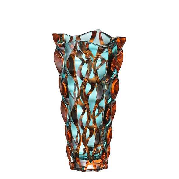 Křišťálová váza Bohemia Ponti 330 mm Fire Gradient