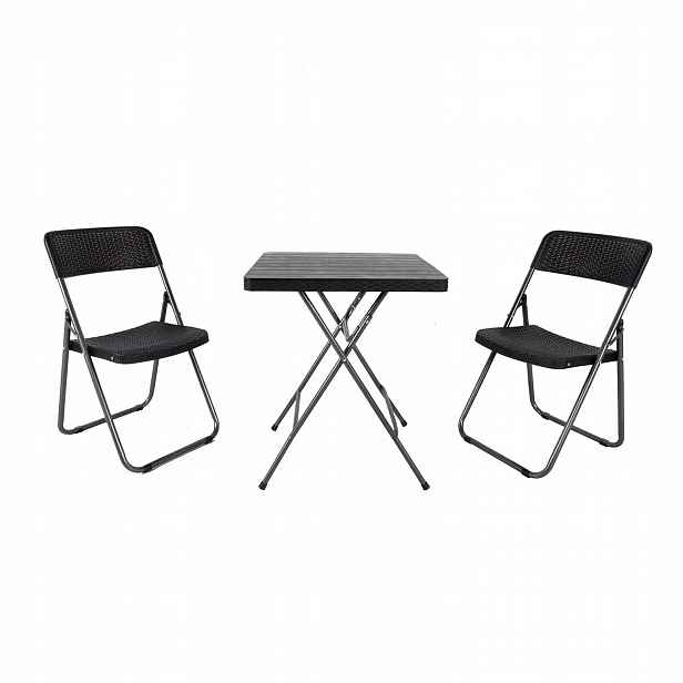 Linder Exclusiv Zahradní sestava Bistro Set Černý