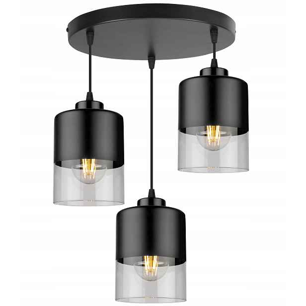 Závěsná Stropní Lampa, Trojitý Skleněný Lustr Do Kuchyně Obývacího Pokoje, Jídelny