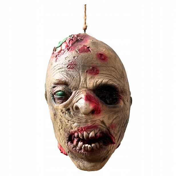 Halloween Hlava zombie 2 Závěsná ozdoba Dárek
