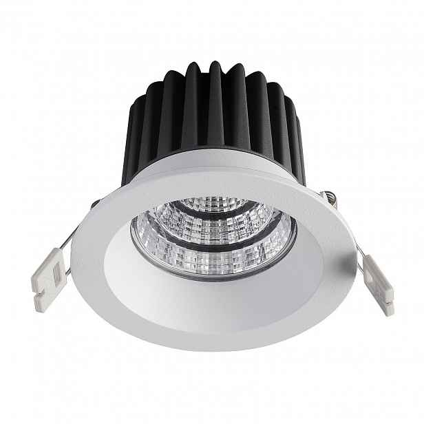 Kulaté Stropní Svítidlo Zápustné Led svítidlo Tengo Bílá Pískovaná 13,6 cm Kuchyně Italux