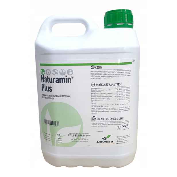 Naturamin Plus 5L organické listové hnojivo biostimulátor Aminokyseliny