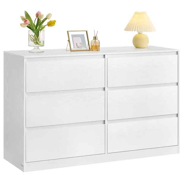 SONGMICS Komoda Vasagle Kailyn 119,4 cm bílá