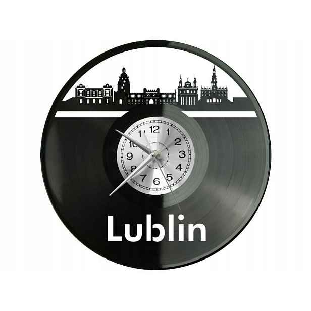 Lublin Město Polsko Nápad na Dárek Nástěnná Dekorace z vinylové desky