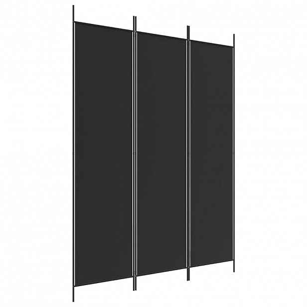 vidaXL 3dílný paraván bílý 150x200 cm textil