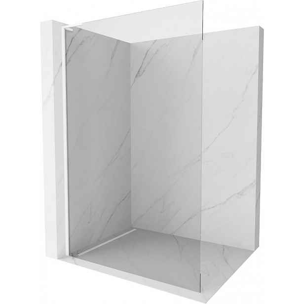 MEXEN - Kioto L Sprchová zástěna WALK-IN 65 x 200, transparent, bílá 800-065-103-20-00