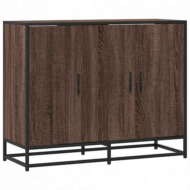 vidaXL Příborník hnědý dub 94x35x76 cm kompozitní dřevo