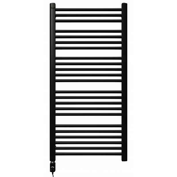 Elektrický koupelnový radiátor Vinolli Hugo 112x54 600 W Černý