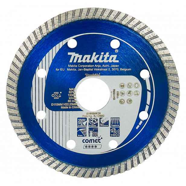 Makita - Diamantový řezný kotouč na tvrdé materiály 115x22,2 mm B-12980