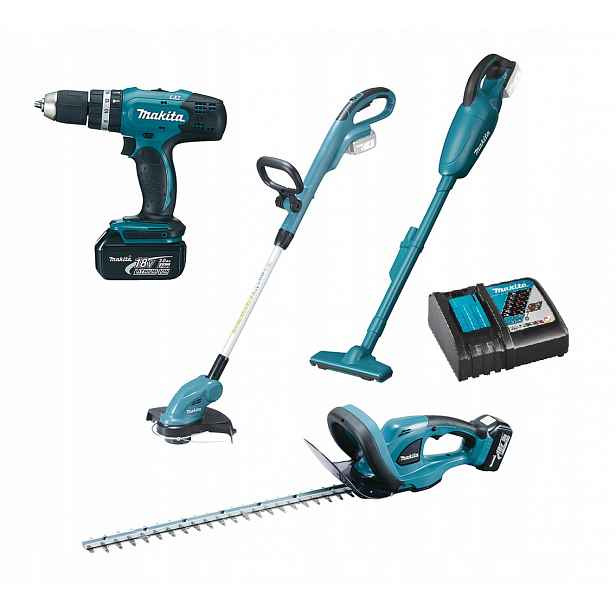 Makita vyžínač dur181 šroubovák dhp453 vysavač DCL180 nůžky DUH507