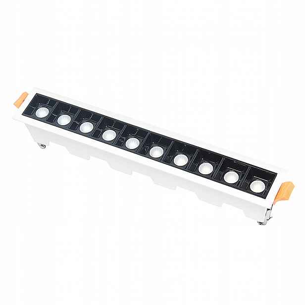 Panelová Led lineární lampa pod omítku 20W Černobílá