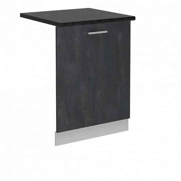 Vicco ČELNÍ PANEL MYČKY R-Line Černý beton 60 cm , PD Antracit