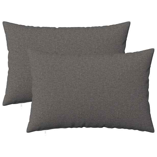 vidaXL Povlak na polštář 2 ks HEERLEN Světle šedá 50 x 75 cm Textil