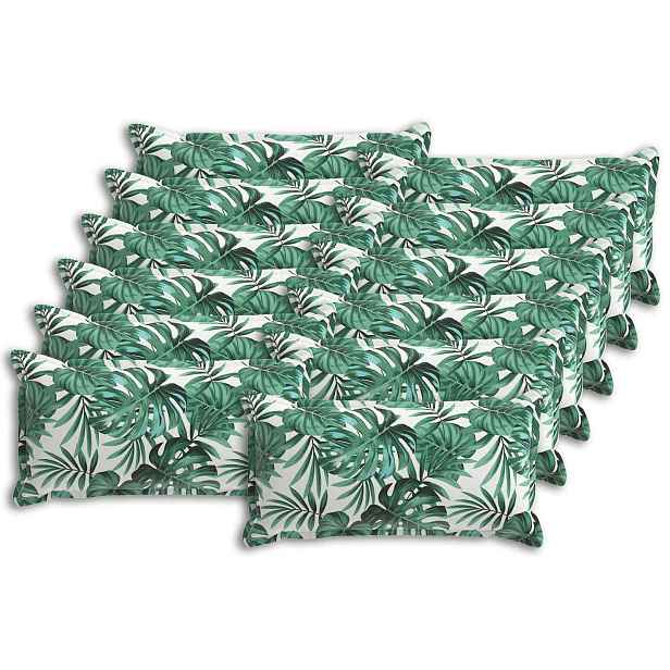 vidaXL Polštář List s polštářem HOUTEN 12 ks Vzor listů Polyester