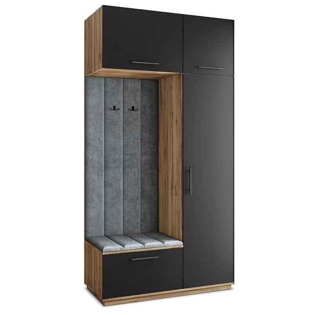 MASSENO MODERNÍ PŘEDSÍŇOVÁ SESTAVA REMA, 120/240/60 cm, dub Wotan