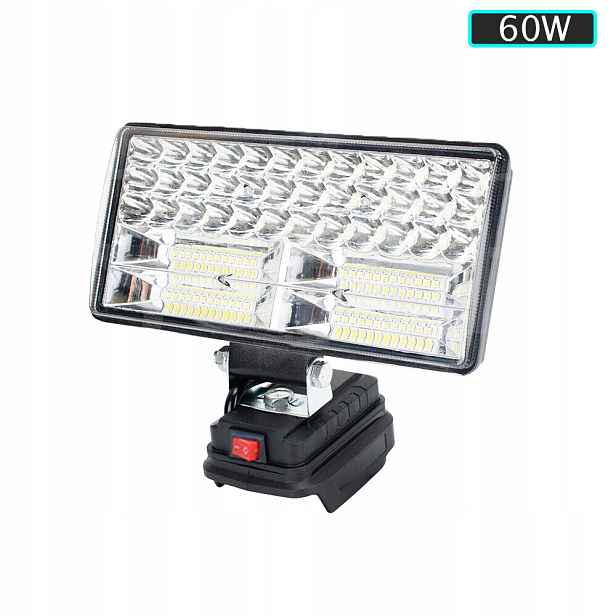 8palcová Led Halogenová Pracovní Lampa Na Lithiovou Baterii Makita s 2USB