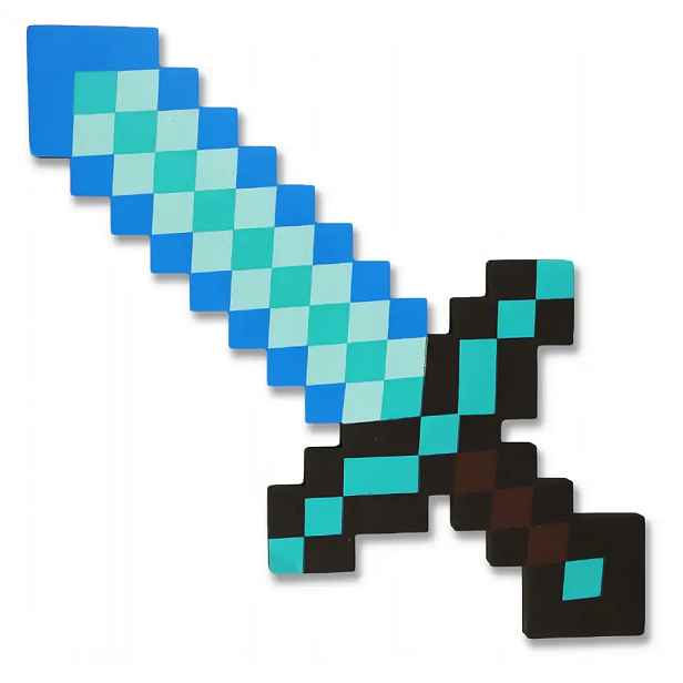 FunCo Diamantový meč Minecraft 45 cm pěnový OPBH1524