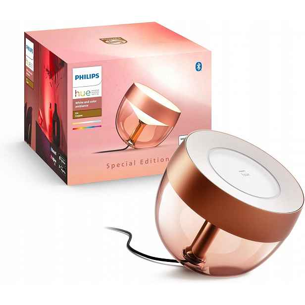 Led stolní lampa Noční 8.2W Rgb měděná Inteligentní Iris Philips Hue