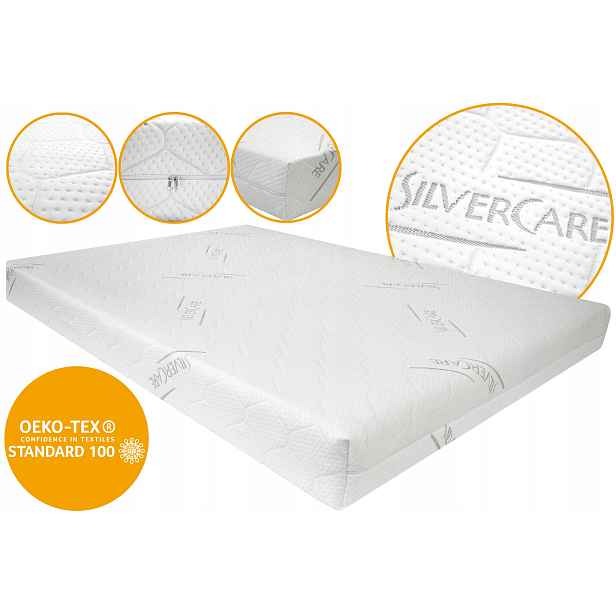 Obal Na Matrace 180x200 Silvercare Se Zapínáním Na Zip Premium 350G/M2