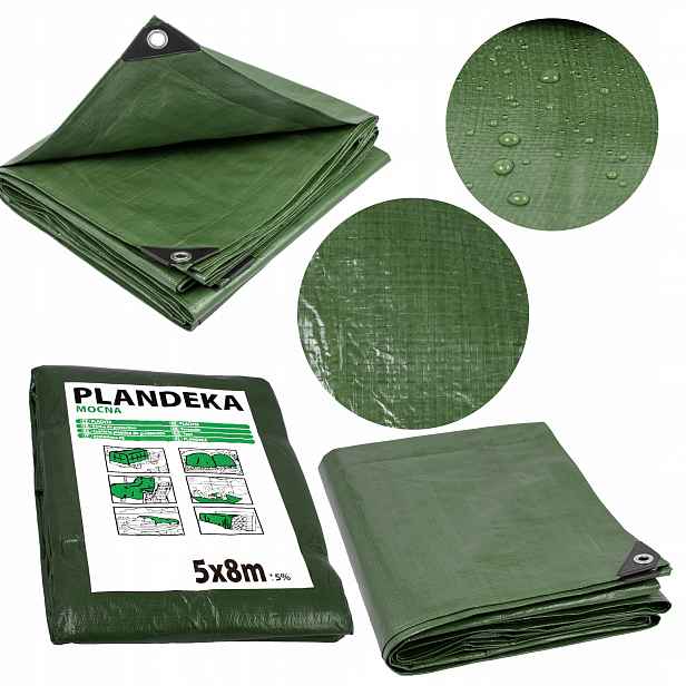 Plachta 8x10 m Zesílená Silná Uv+ Voděodolná Plachta