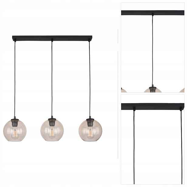 Závěsná lampa Cubus oranžová, moderní, nastavitelná v chodbě Tk Lighting